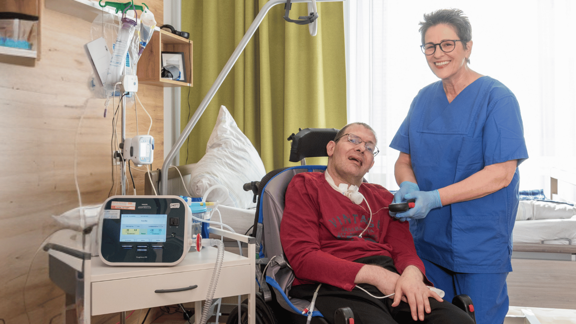 liebvolle Betreuung des Patienten in der ausserklinischen Intensivpflege