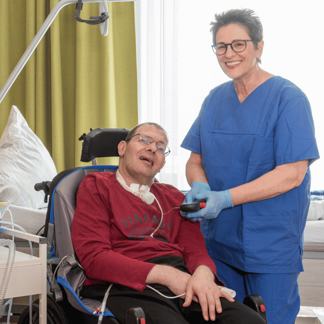 liebvolle Betreuung des Patienten in der ausserklinischen Intensivpflege